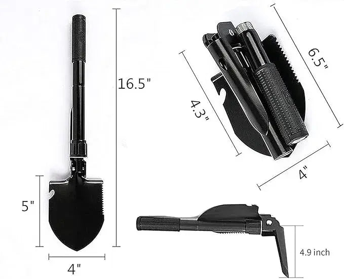 ( Mihao)™ -Pala Tactica Plegable : Herramienta 5 en 1 para Todo Terreno