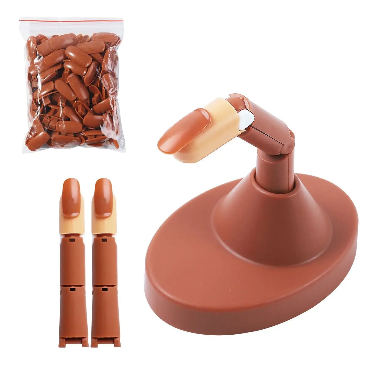 ( Luwsldirrv)™ -Dedo Entrenador Para Uñas Acrilicas :  ¡Domina el Arte de la Manicura en Casa!