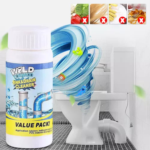 ( floz )™ -Wild Tornado Destapa Cañerías: ¡Dile Adiós a los Atascos en Segundos!