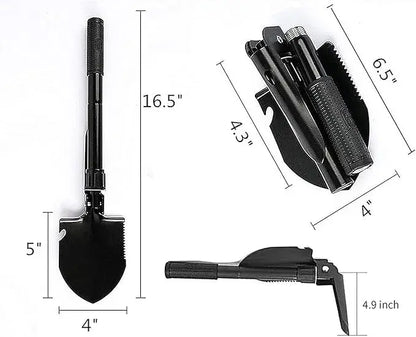 ( Mihao)™ -Pala Tactica Plegable : Herramienta 5 en 1 para Todo Terreno