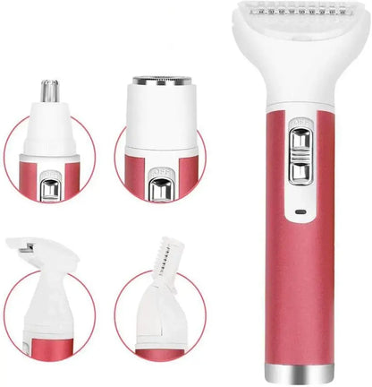 ( Sh76)™ -Depiladora Recargable 4 En 1 Mujer :Belleza instantánea en un solo dispositivo