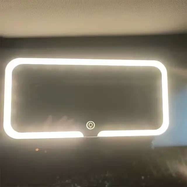 ( semotek )™ -Espejo Para Carro De Maquillaje Luz Led:  Iluminación Perfecta en Todo Momento